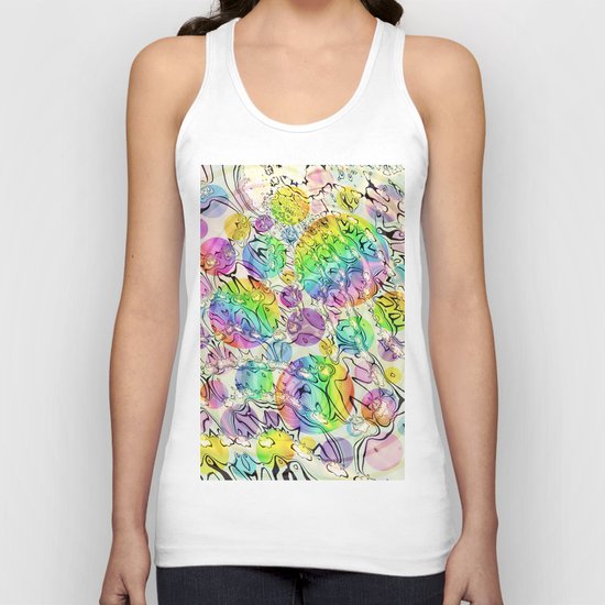 bursting bubbles are free Unisex Tank Top