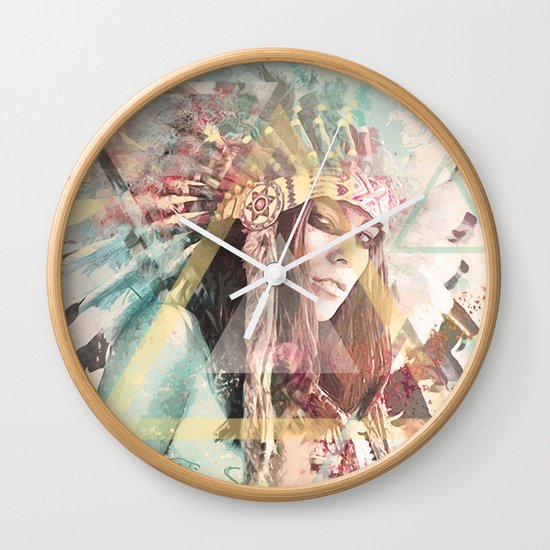 IND Girl Wall Clock
