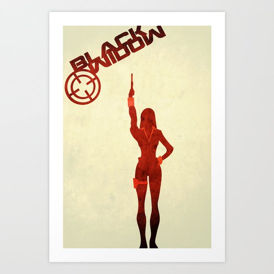 Black Widow Art Print
