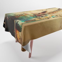 Abstract Art - Capricorn Goat  Tablecloth