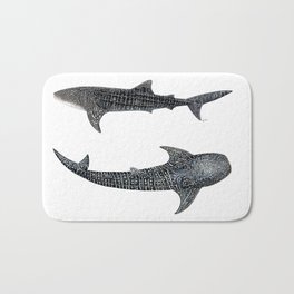 Whale sharks Bath Mat | Whalesharks, Shark, Sharkgift, Sharks, Forsharkfans, Sharkdesign, Sharkart, Sharkartwork, Oceandecor, Whalesharkart 