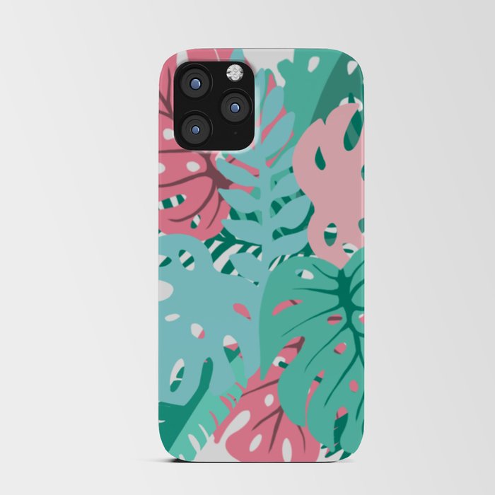 Tropical Leaves iPhone Card Case