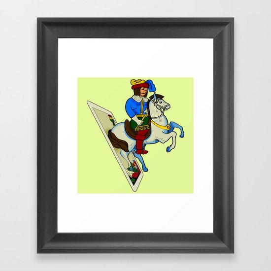 LAST CARD IN THE DECK Framed Art Print