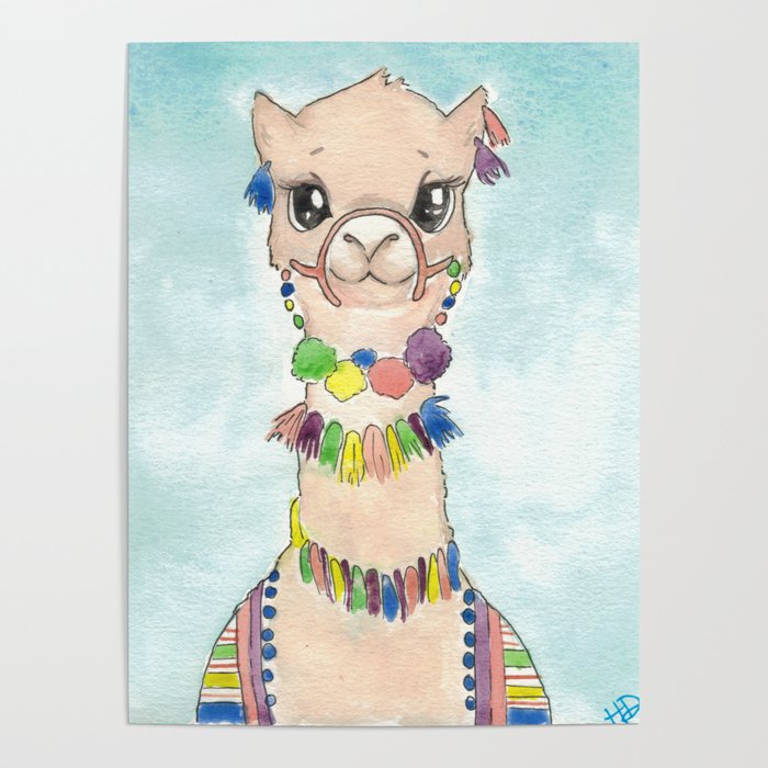 Happy Alpaca Poster