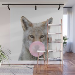 Coyote Blowing Bubble Gum by Zouzounio Art Wall Mural