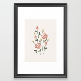 Wildflowers - Blush Framed Art Print