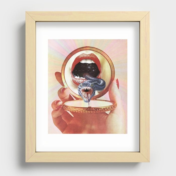 You can be your worst enemy Recessed Framed Print