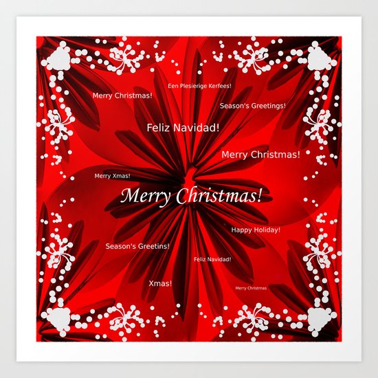 Merry Christmas Art Print