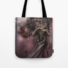 Bird Skull Prophesy Tote Bag