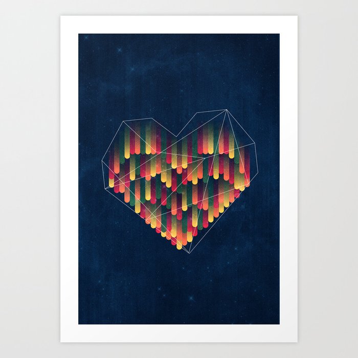 Interstellar Heart II Art Print
