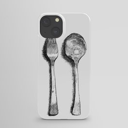 spoon and fork iPhone Case