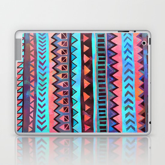 PATTERN {Tribal Stripe- Aqua} Laptop & iPad Skin