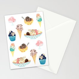Ice Cream Party Stationery Card