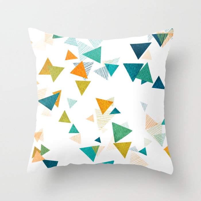 Memphis Design #5 Throw Pillow