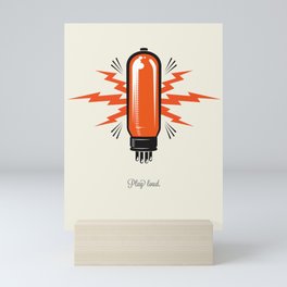Turn it up to eleven tube amp poster Mini Art Print