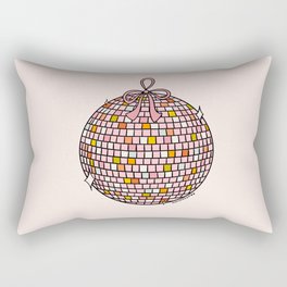 Bow Disco Ball Rectangular Pillow