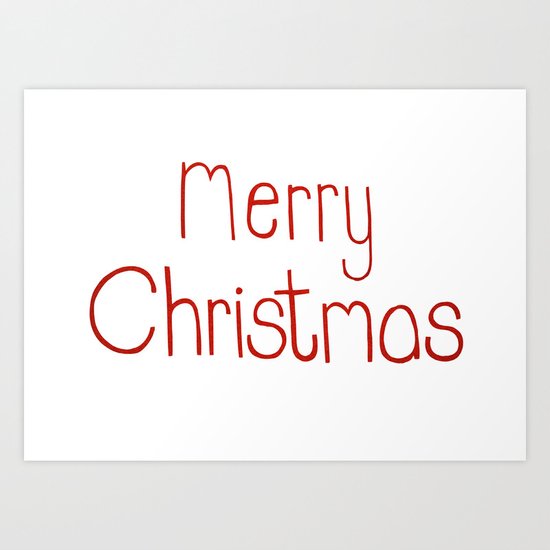 Merry Christmas Art Print
