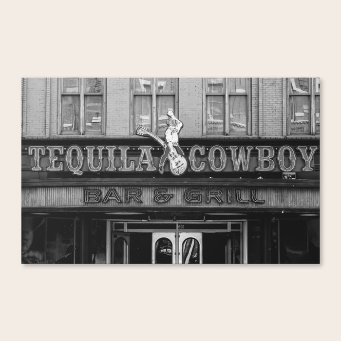 Tequila Cowboy Nashville Canvas Print by Ann Hudec Modern Travel