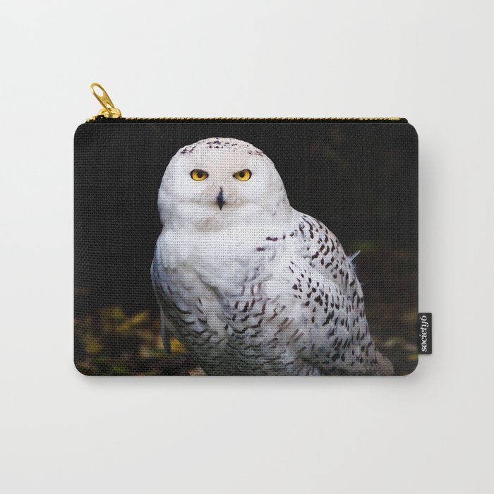 Majestic winter snowy owl Carry-All Pouch
