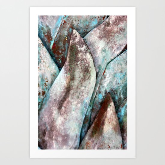 Leaves pattern Art Print