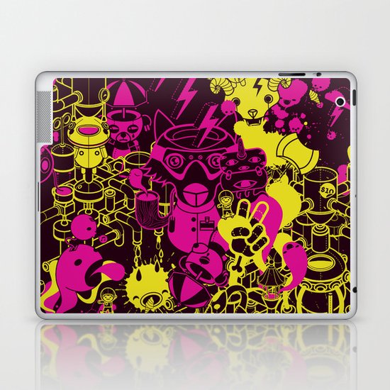 Dream Factory Pink and Yellow Laptop & iPad Skin