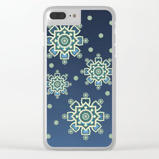 Celtic Snowflake Clear iPhone Case