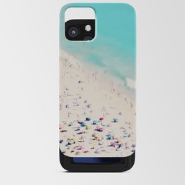 Beach Love - Aerial Beach - Crowded Beach - Pastel - Ocean - Sea - Travel photography iPhone Card Case