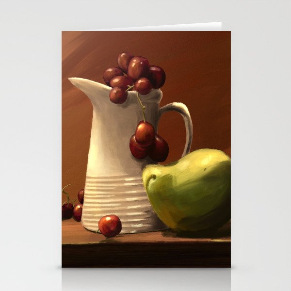 Fine Art Ceramic Fruits Stationery Cards