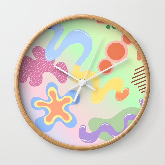 pastel exercise no. 1 Wall Clock