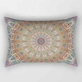 Gentle Touch Mandala Art Rectangular Pillow