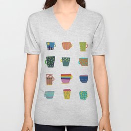 12 Cups of Coffee V Neck T Shirt