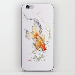 Goldfish - Watercolor iPhone Skin