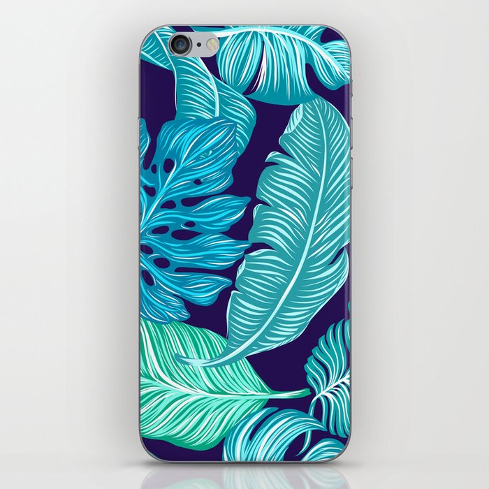 Tropical Palm Leaves Pattern iPhone Skin
