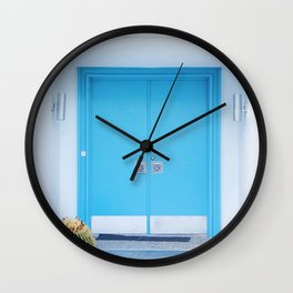 Blue Door Palm Springs Wall Clock