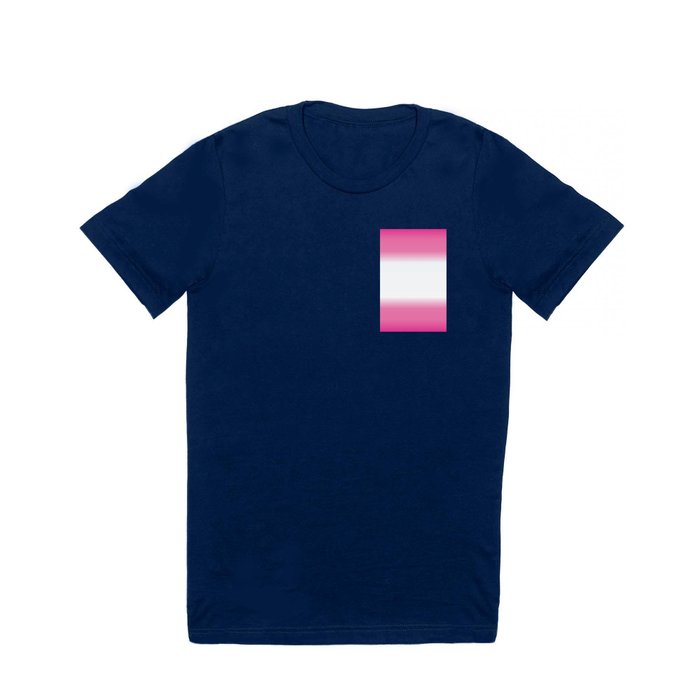 Pink Stripe Tie Dye Gradient T Shirt by PixelStory