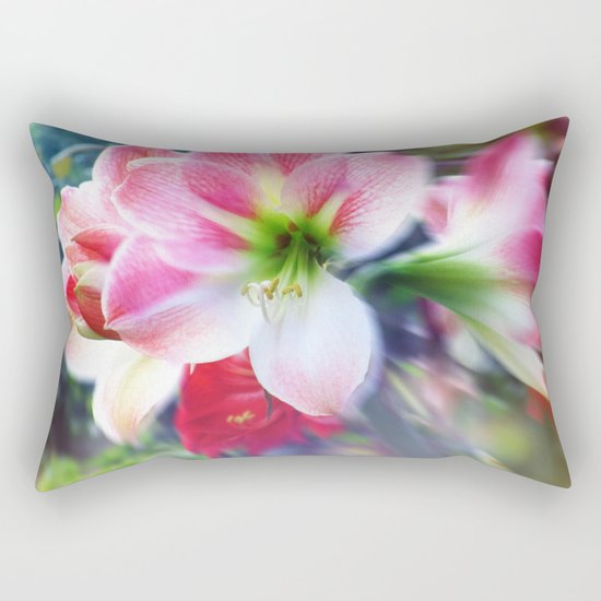 Atmospheric Amaryllis Rectangular Pillow