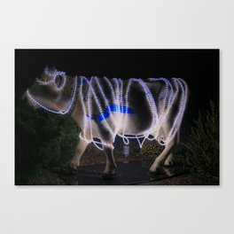 Light Up Cow Canvas Print