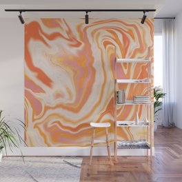 orange marble Wall Mural