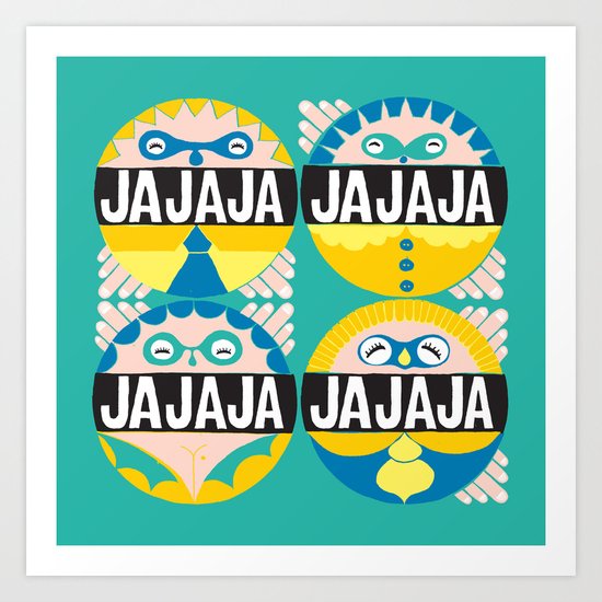 Hahaha culo hahaha ! Art Print