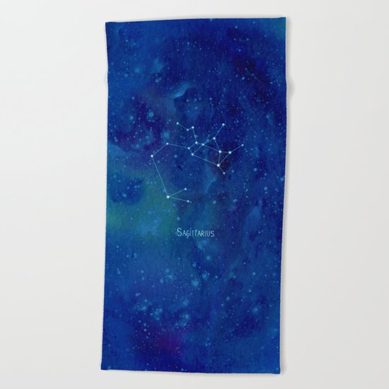 Constellation Sagittarius Beach Towel