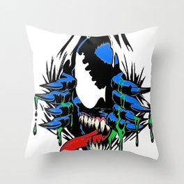 Ripped Venom  Throw Pillow