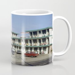 Ebb Tide Motel 1950's, Wildwood, NJ, Retro Motel Coffee Mug | Motel, Color, Wildwoodnj, Retroebbtide, Umbrella, Film, Retromotel, Demolished, Retro, Vintagecars 