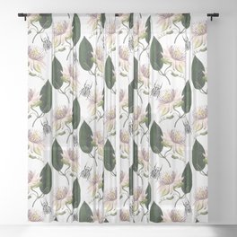 Summer among Passion Flowers Sheer Curtain