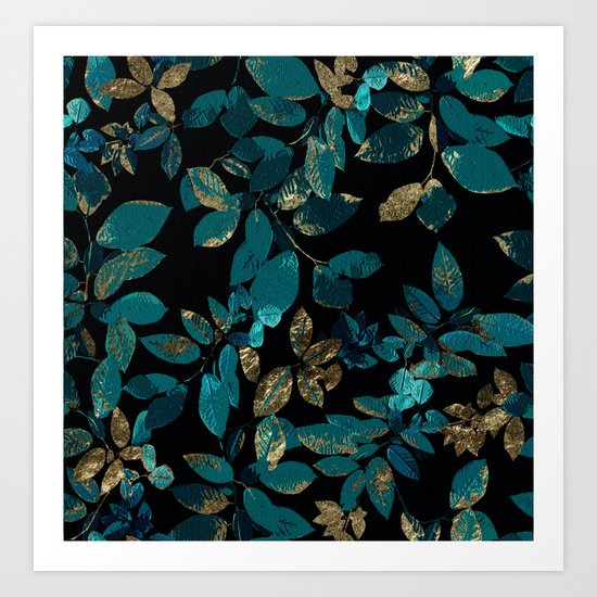 Seamless Blossom Pattern Art Print