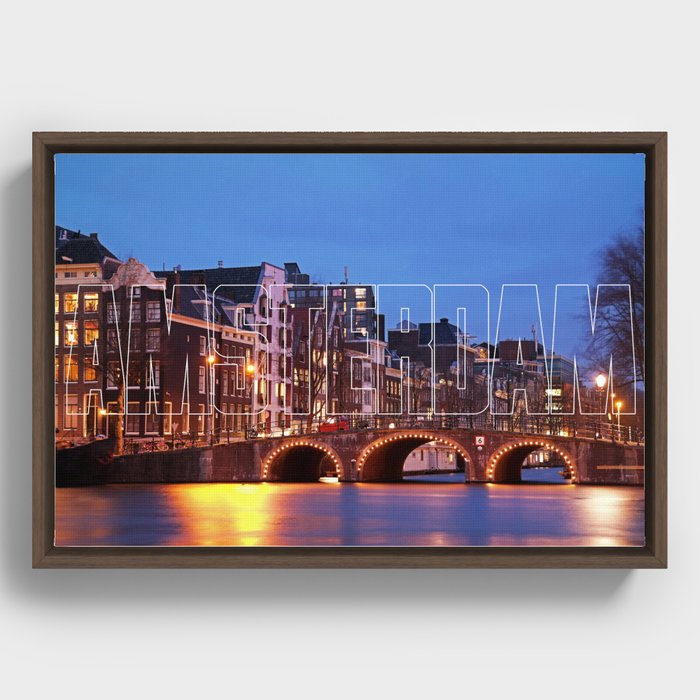 This is - Amsterdam Framed Canvas