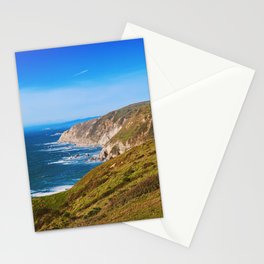Blue California Coast Stationery Card