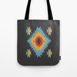 Santa Fe Southwestern Native Navajo Indian Tribal Geometric Pattern Tote Bag