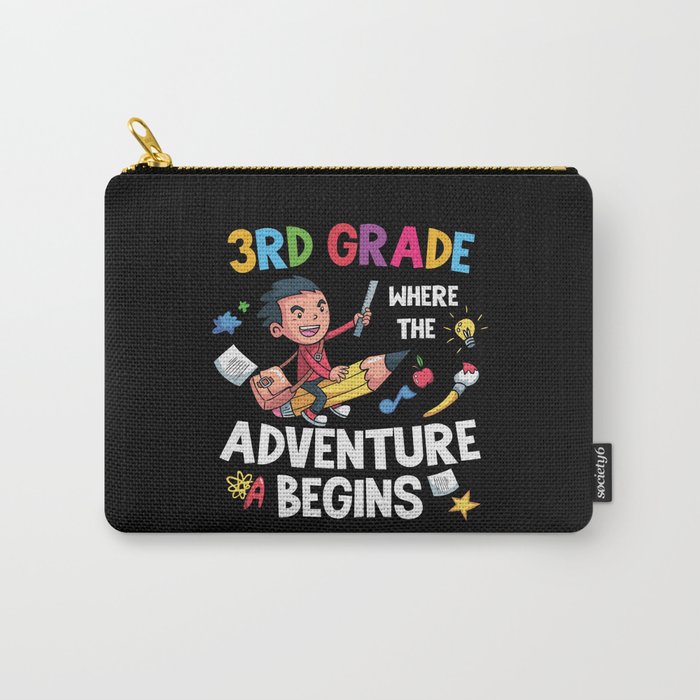 3rd Grade Where The Adventure Begins Carry-All Pouch