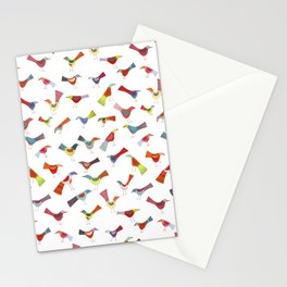 Birds doing bird things Stationery Card