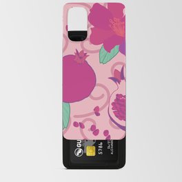Pomegranate pink and green Android Card Case